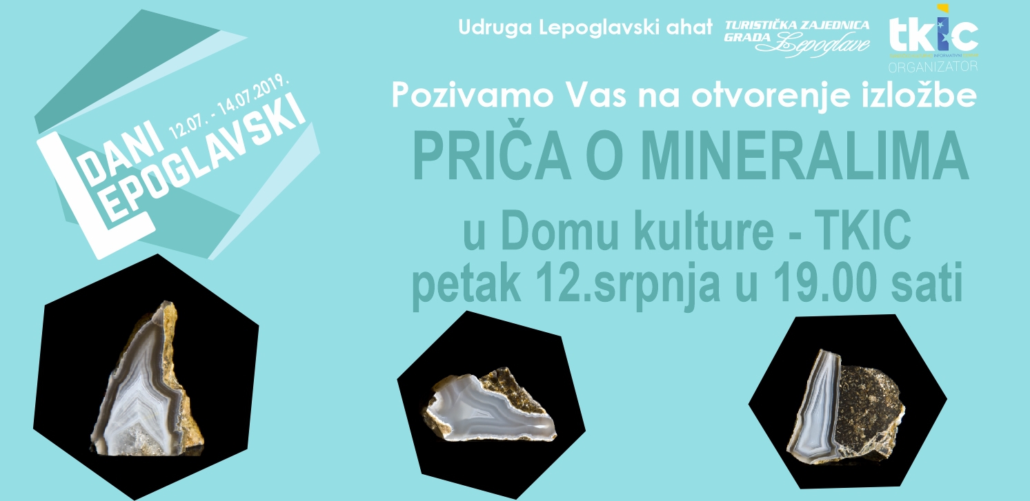 Poziv na otvaranje izložbe "Priča o mineralima" 3 pozivnica prica o mineralima