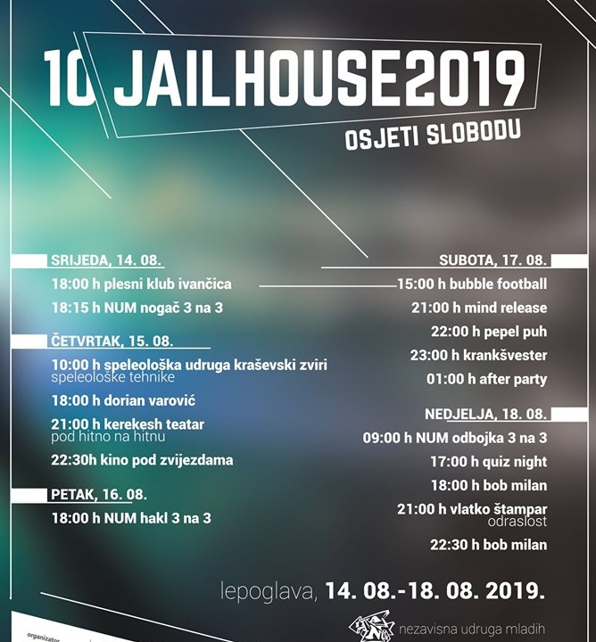 Program Jailhosue festivala 3 jailhouse program