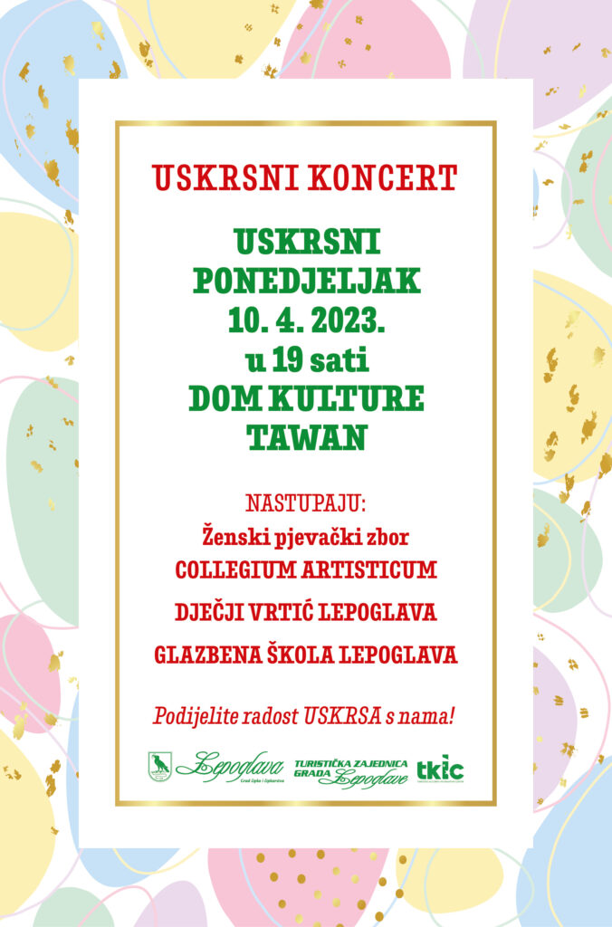 Uskrsna izložba i koncert u Lepoglavi 1 tzgl uskrs koncert plakat