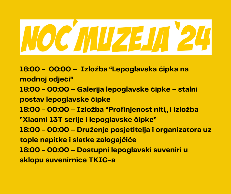 U Noći muzeja „Odjeća u svijetu čipke” u Domu kulture 5 program nm24
