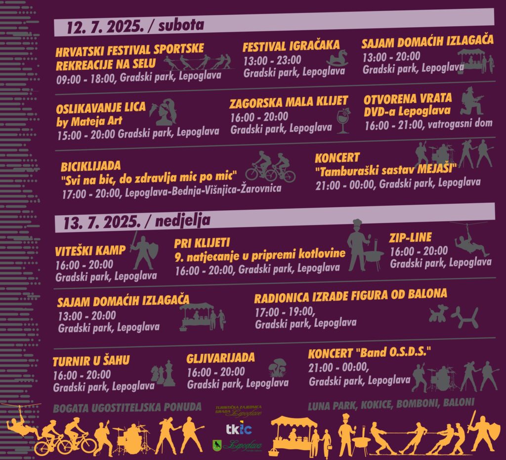 Raznolik program 15. Lepoglavskih dana 1 plakat ld 2